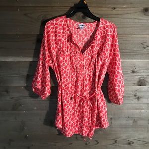 Motherhood Maternity 3/4 Sleeve Tie Waist. Sz L